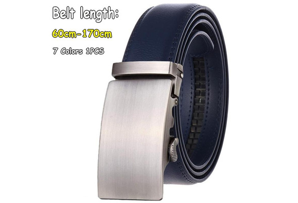 High Quality Men's Fashion Designer Belts Letter Genuine Leather Luxury  Automatic Buckle Brand Business Belts Very Long 60cm-170cm 6 Colors To  Choose  From:Silver&Black/Silver&Brown/Gold&Brown/Gold&Black/Black&Brown/Blackd(Quantity:  1Pcs)