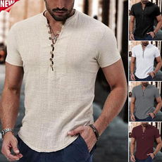 Summer, Plus Size, Shirt, 有袖