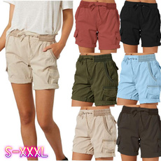 Summer, cottonshort, Beach Shorts, high waist