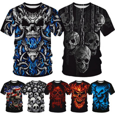 Mens T Shirt, Goth, Fashion, skull