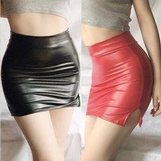 Mini, pencil skirt, short skirt, leather