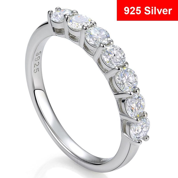 Diamond Wedding Ring for Women, 7 Stone Round Cut Diamond Wedding Ring –  Kingofjewelry.com