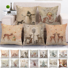 christmaspillowcase, Decoración del hogar, Cover, Deer
