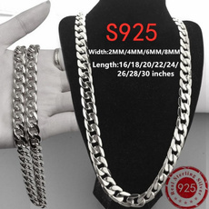 Sterling, 925 silver Bracelet, Chain Necklace, Fashion