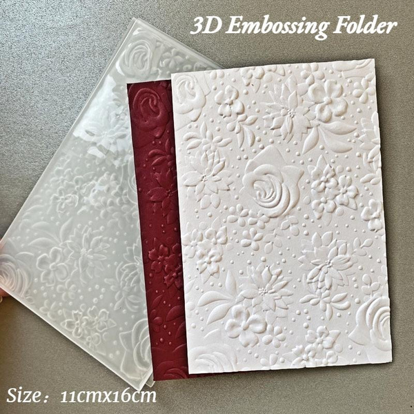 3D Embossing Folder Country Floral Embossed Forder for Card Making ...