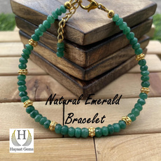 greenbracelet, Beaded Bracelets, luxurybracelet, Gifts