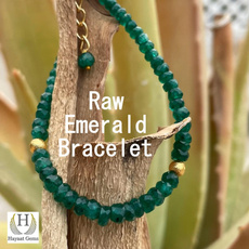 emeraldwrapbracelet, Jewelry, emeraldstretchbracelet, emeraldbeadedbracelet