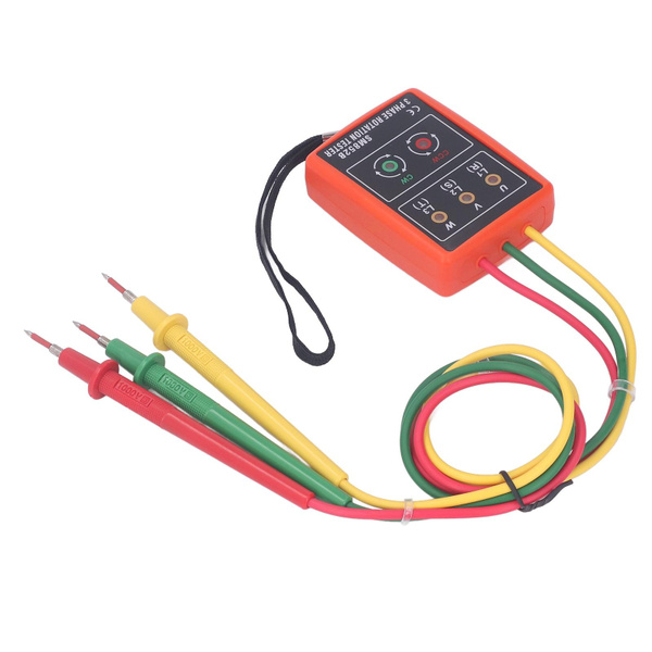 3 Phase Rotation Tester Indicator Detector Meter for Current and ...