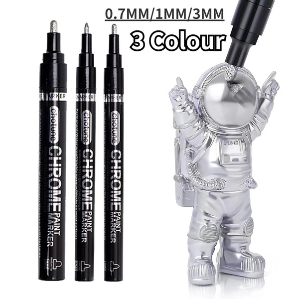 Liquid Mirror Marker Silver Markers Pen DIY Reflective Paint Pens