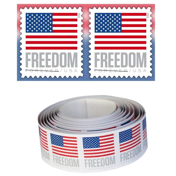 U.S. Flag stamps postage US Postal Service Stamps 1 roll of 100 Stamps ...