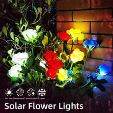 outdoorfigurinelight, gardensolarlight, lawnandgardendecor, solarroselight