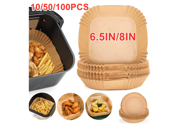 Non-Stick Air Fryer Liners Square Free of Bleach Air Fryer Paper