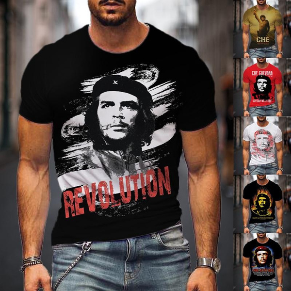 Summer vintage new fashion Che Guevara 3D-printed T-shirt casual top  short-sleeved shirt T-shirt