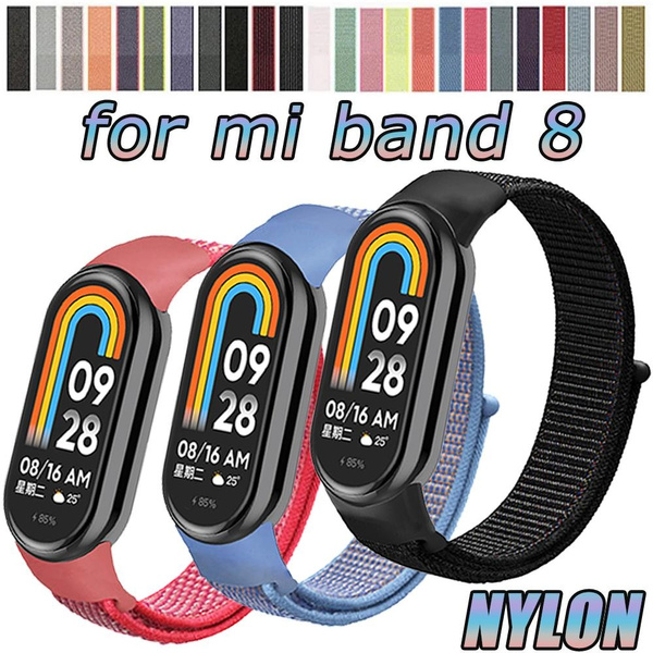 Nylon Strap for Xiaomi Mi Band 8d for Miband 8 , Ventilate Soft Sport  Bracelet SmartWatch Wristband Replacement Watchband