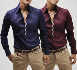 men's dress shirt, slim, Cotton Shirt, Shirt