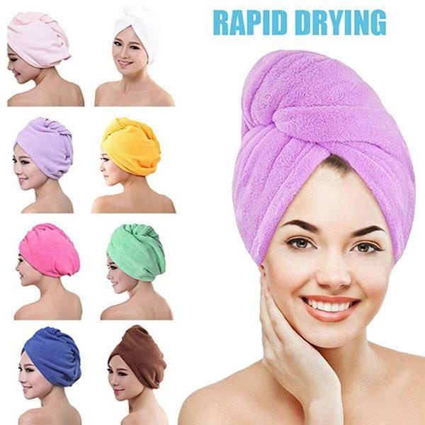 Quick Hat Turban Dry Shower Cap Hair Shower Cap Microfiber Hair