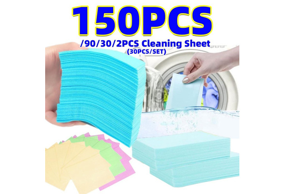 150/90/30/2PCS Laundry Tablets Strong Laundry Detergent Sheet Underwear  Clothes Decontamination Cleaning Detergent Laundry Bubble Washing Laundry  Soap Paper (30PCS/SET)