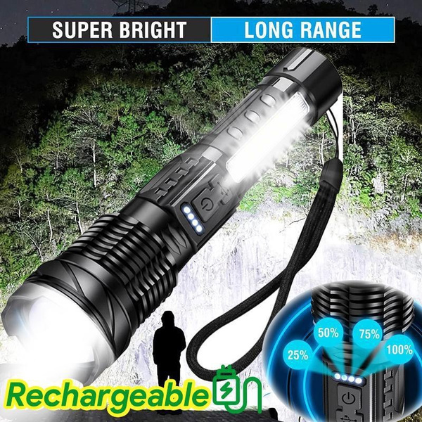 Rechargeable LED Flashlights High Lumens: 120000 Lumen Super