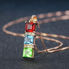 Fashion, gemstonenecklace, gold, necklace women