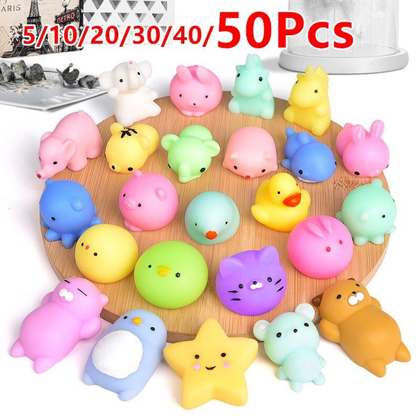 NEW Mochi Squishies Kawaii Anima Squishy Toys For Kids Antistress Ball  Squeeze Party Favors Stress Relief Toys For Birthday