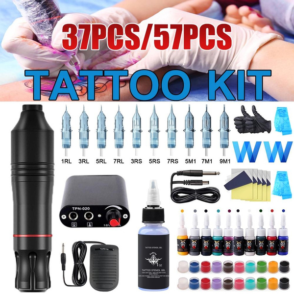 Hannea Tattoo Machine Kit For Beginners Tattoo Power Supply Kit 1 Black  Tattoo 5 Tattoo Needles 1 Pro Tattoo Machine Guns Kit Tattoo Supplies -  Eleboat at Rs 2086.00, Gurugram | ID: 2850581548448