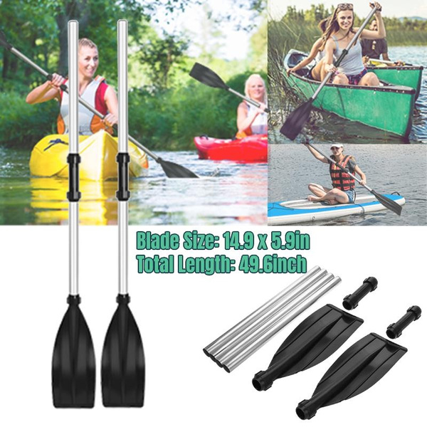 Aluminum Alloy Boat Paddle Detachable Kayak Paddle Lightweight Kayak Paddle for All Kinds of