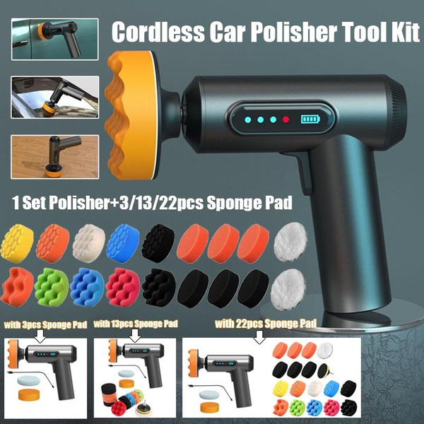Upgrade Cordless Car Polisher Tool Kit USB Electric Car Polishing
