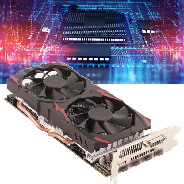 RX 580 Grafikkarte 8GB GDDR5 256bit Unterstützung 8K 2 Kühllüfter 16 ...