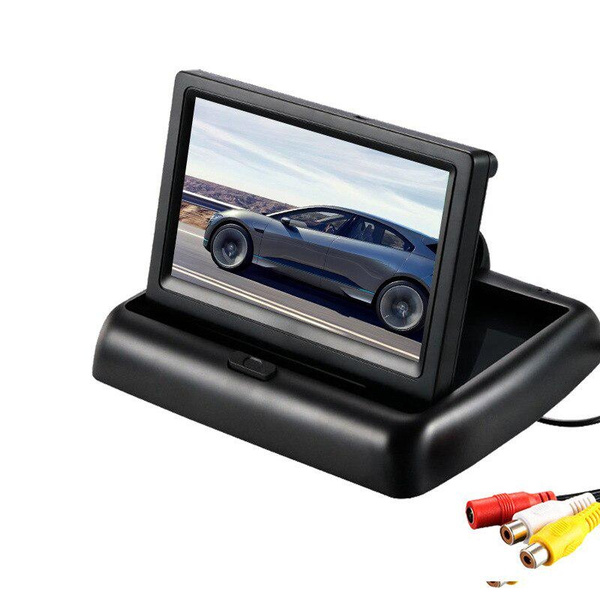 4.3 Inch Foldable Car Monitor TFT LCD Display Reverse Camera Parking