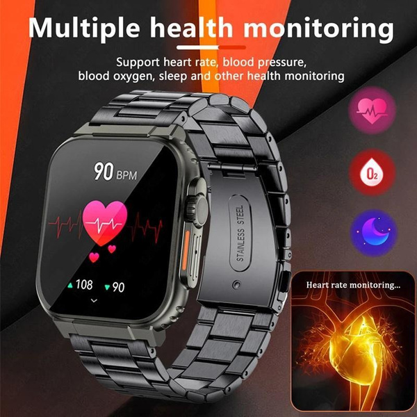 LIGE Ultra Watch Men Bluetooth Call(Answer/Make Call) TWS Local Music ...