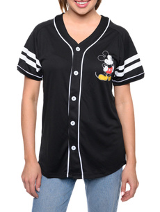 Mickey Mouse, Fashion, Shirt, button