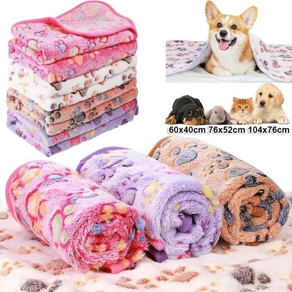 7Colors Soft Fluffy Pet Blanket Winter Warm Dog Blanket Cute Pet Bed