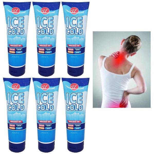 6 Menthol Pain Relieving Ice Analgesic Gel Tube Muscle Rub Cream Sore