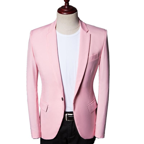 Men's Suit Jacket Latest Coat Designs Men Pink Suits Wedding Dresses