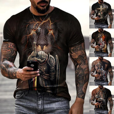 Mens T Shirt, knightstemplar, Graphic T-Shirt, Tops