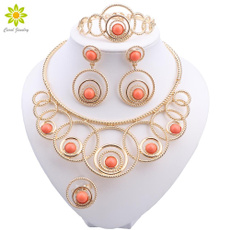 goldplated, Jewelry, gold, Orange