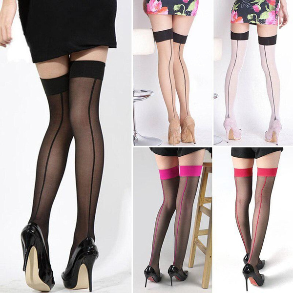 Womens Long Socks Over Knee Thigh High Stockings Hosiery Tights Pantyhose  Thin/ 