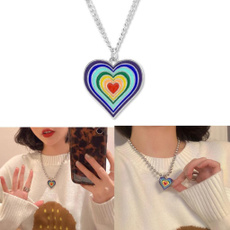 Heart, Goth, rainbow, Jewelry