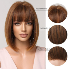 wig, brown, shoulderlength, brownwig