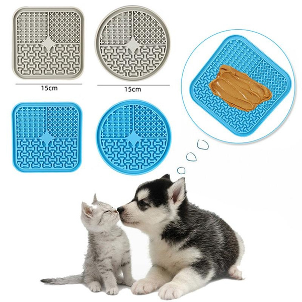 Silicone Licking Pad Pet Dog Lick Pad Slow Eating Feeder Bath