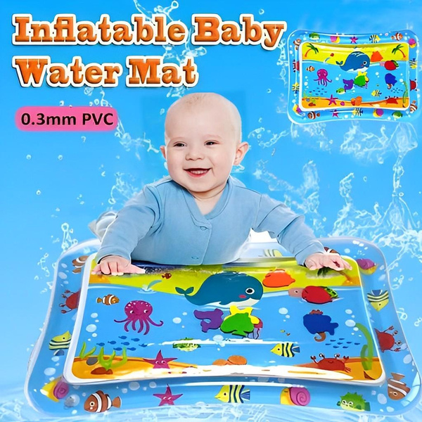 Baby TummyTime Water Mat Toy Gift Activity Play Mat Inflatable Sensory