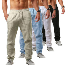 drawstringpant, elastic waist, cottonpant, Casual pants