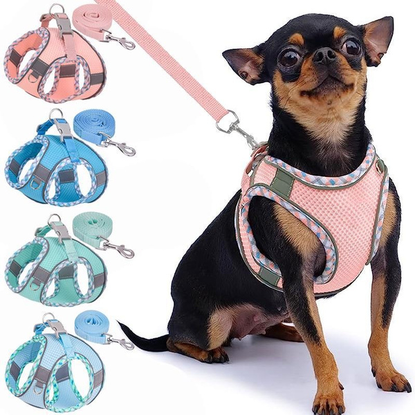 XSL Dog Harness, Summer Soft Mesh Breathable Cat Dog Harness
