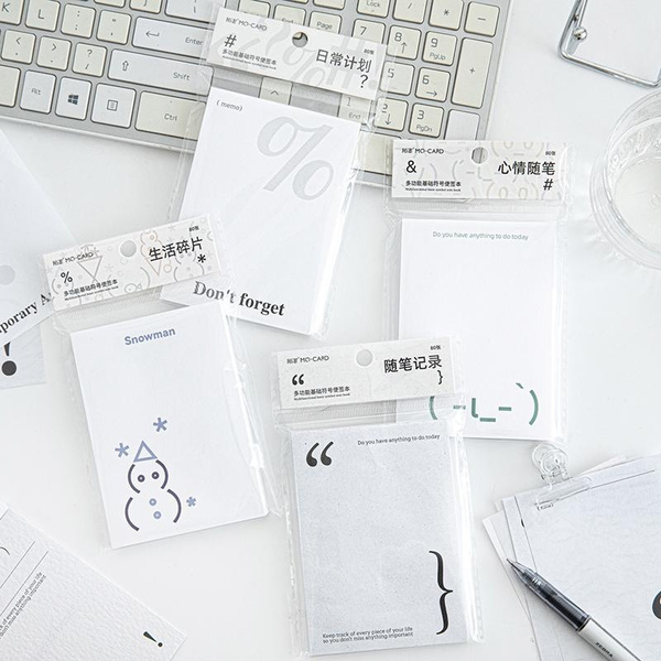 80sheets/book Creative and Cute Memo Pad Hand Account Material Message