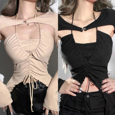 Fashion, crop top, Shirt, Halter