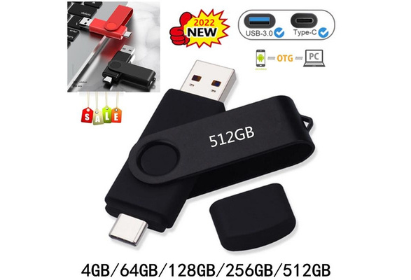 Type-C Pendrive USB 3.0 Flash Drive Memory Stick for iPhone Android PC  64/512GB