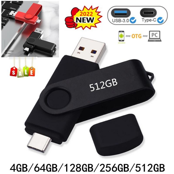 New USB 3.0 TYPE C USB Flash Drive OTG Pen Drive 512GB 256GB 128GB 4GB USB  Stick 2 in 1 High Speed Pendrive