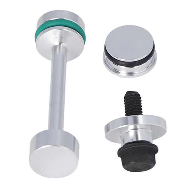 Oil Diverter Barbell Galley Plug Set, Tapered Design Tight Tolerances Professional Oil Tube Hold