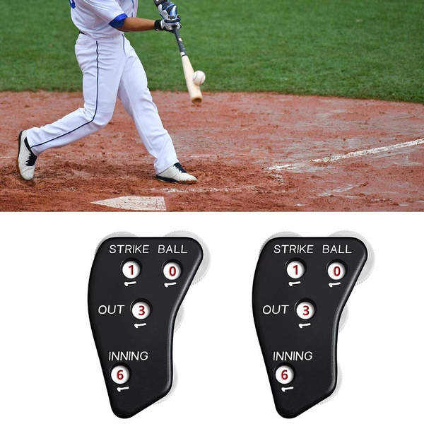 2Pcs Baseball Umpire Clicker, 4 Wheels Baseball Indicator Umpire Not