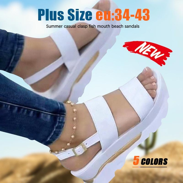 2023 Summer Womens Chunky Platform Flower Wedge Sandals With Light Thick  Sole Perfect For Beach And Casual Wear From Peiruu, $11.97